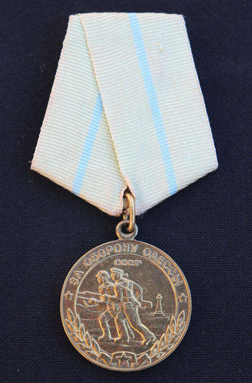 Soviet Union Medal for the Defence of Odessa Variation 2 NEF