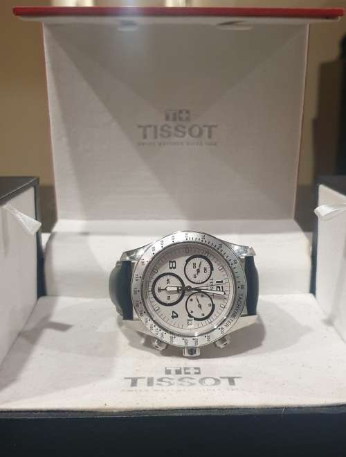 TISSOT 1853 V8 Chronograph White Dial Men`s Watch