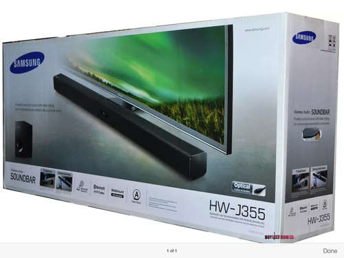 SAMSUNG HW-J355 WIRELESS SOUNDBAR & SUBWOOFER