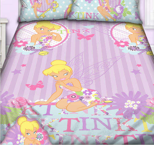 ORIGINAL TINKER BELL - Disney Character Duvet Cover Set | Single Bed 2 piece