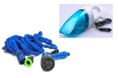 Portable 12V Car Vacuum & Hose - 15m