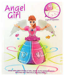 Frozen Anna Angel Girl - Dancing Rotating Doll with Music & Light Projection WITH FREE 3 X AA BATTER