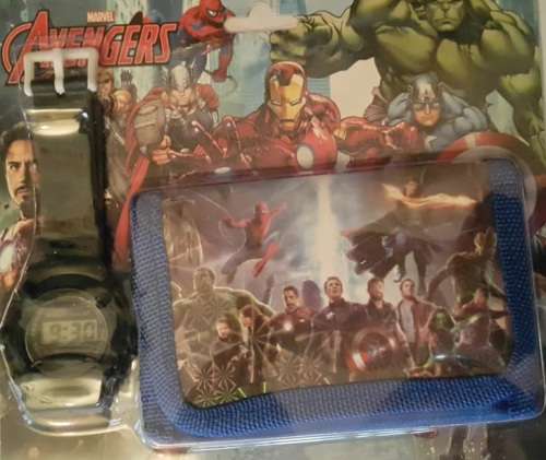 AVENGERS/FROZEN/SPIDERMAN/PAW PATROL WATCH AND WALLET