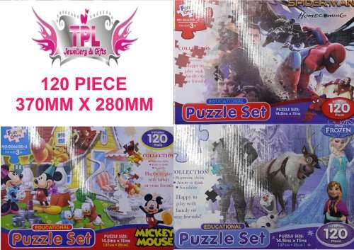 FROZEN/SPIDERMAN OR MICKEY MOUSE PUZZLE SET