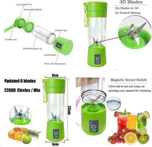 FRUIT BLENDER & SMOOTIE MARKER - RECHARGEABLE WITH USB PORT