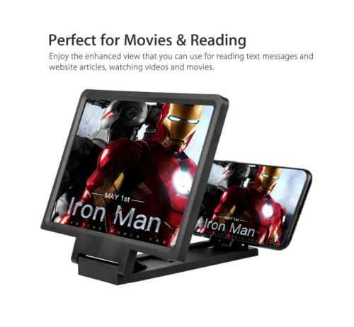 3D ENLARGED SCREEN MOBILE PHONE AMPLIFIER MAGNIFER HOLDER