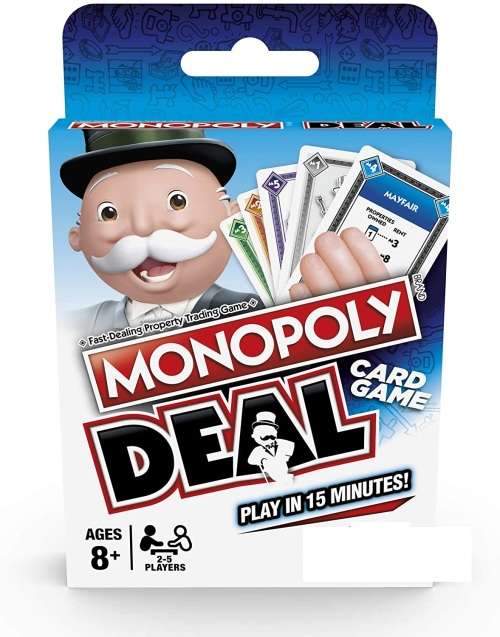 MONOPOLY DEAL CARD GAME - 2-5 PLAYERS