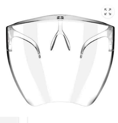 CLEAR FACESHIELD - PROTECTIVE MASK - TWO OPTIONS AVAILABLE