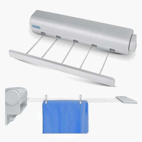 Retractable Clothes line Automatic Telescopic - 5 LINES  - INDOOR & OUTDOOR USE - 3.5 METERS LINES
