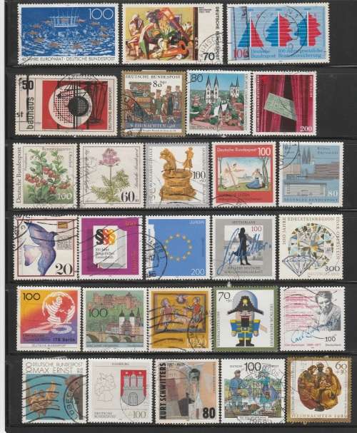 Germany Good page lot of 27 used stamps as scan  as scans