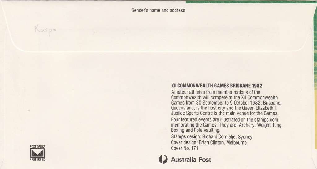 Australian Cover signed by cricketer Mike Kasprowicz as scans