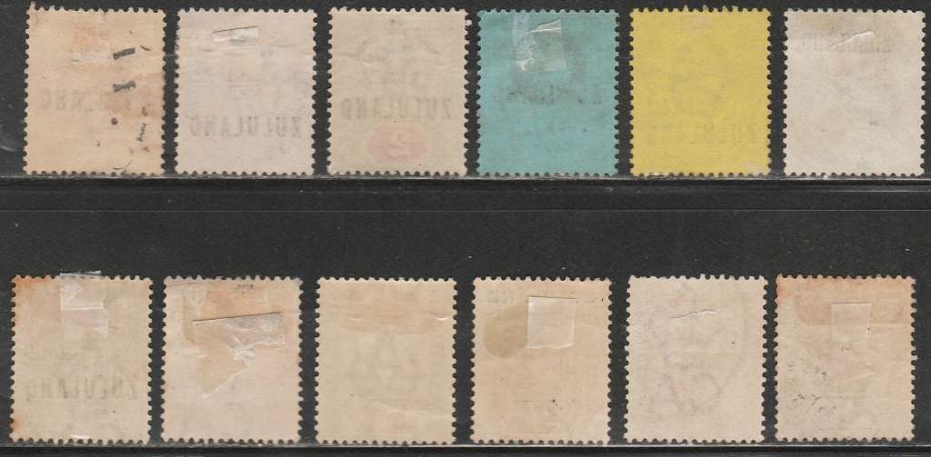 Zululand Good lot of 12 stamps Mixed condition (mint and used) some have hinge remains sold as scans
