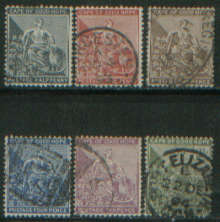 Cape 6 stamps as scan