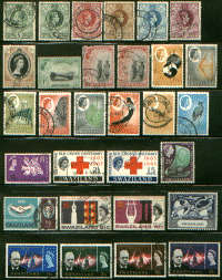 Swaziland good 2 page lot of 57 stamps as scans