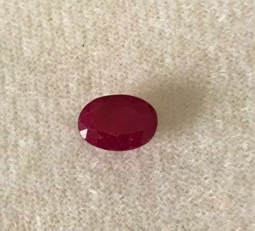 2.2 ct Dark Red Oval Cut Ruby
