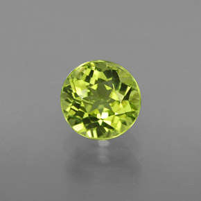 1.4 ct BEAUTIFUL UNHEATED GREEN ROUND CUT PERIDOT NATURAL Gemstone