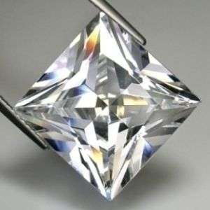 8.3 ct ASSCHER CUT  SQUARE WHITE MAN MADE DIAMOND - SPECTACULAR