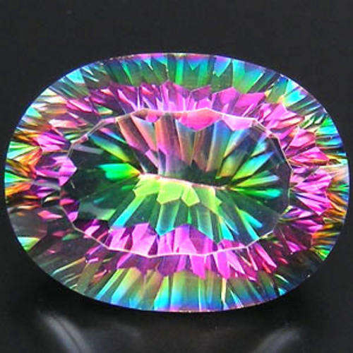 HUGE 19.35 ct BEAUTIFUL OVAL CUT RAINBOW MYSTIC TOPAZ  Gemstone