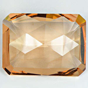 MASSIVE 37.2 ct VVS SALMON PINK OCTAGON CUSHION CUT MORGANITE GEMSTONE