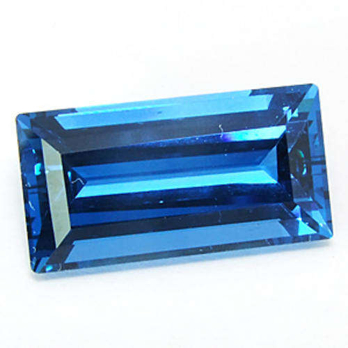Glitters of Glamour Collection **15.09 ct MAGNIFICENT EMERALD CUT SWISS BLUE TOPAZ GEMSTONE
