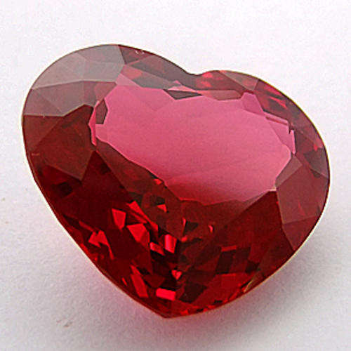 *huge 25.40 ct  BRILLIANT HEART CUT RUBY RED  TOPAZ*
