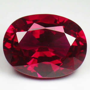 18.70 ct. Huge Excellent Blood Red Ruby Oval Cut Gemstone