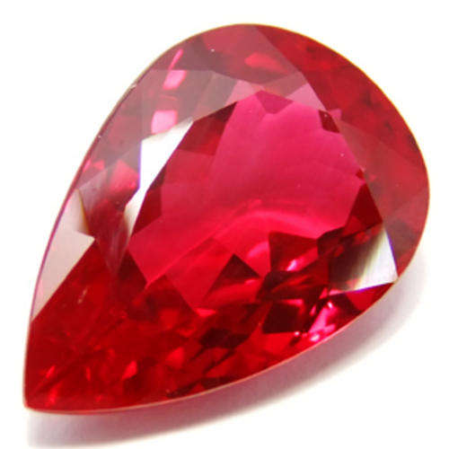 27.68 ct **BREATHTAKING!! RED PEAR CUT TOPAZ GEMSTONE