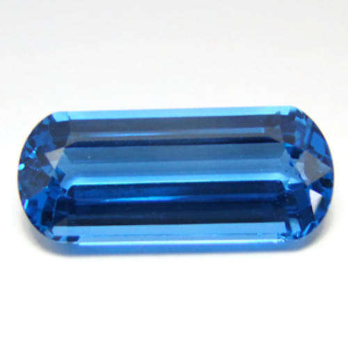15.5 ct  INCREDIBLE SWISS BLUE FANCY EMERALD CUT TOPAZ GEMSTONE