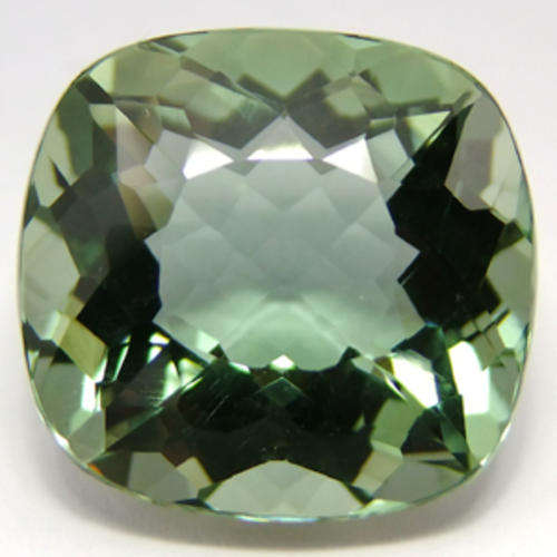 Glitters of Glamour Collection -  21.84 ct GREEN CUSHION CUT AMETHYST GEMSTONE- PRASIOLITE GEMSTONE