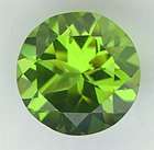 STUNNING DIAMOND CUT ROUND PERIDOT 1.3 ct