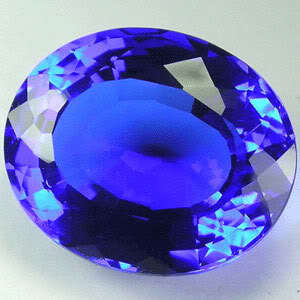 22.20 ct RAVISHING TANZANITE BLUE OVAL CUT  QUARTZ GEMSTONE