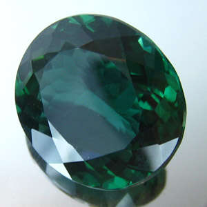 3.0 ct OVAL GREEN  TOURMALINE Lab Gemstone