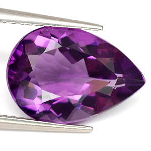 15.60 ct SPARKLING  PEAR CUT PURPLE AMETHYST - Natural Gemstone