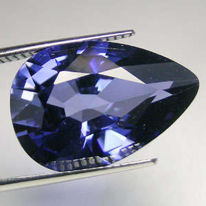 AWESOME 8.75 ct PEAR CUT MIDNIGHT BLUE CEYLON SAPPHIRE