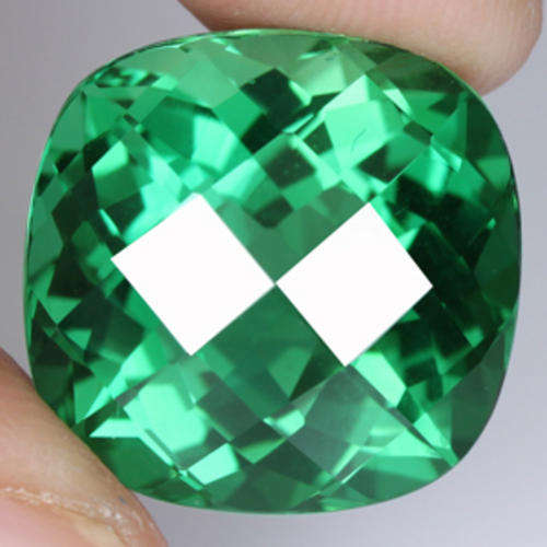16.72  ct MUSEUM SIZE ~RICH GREEN ANTIQUE CHECKERBOARD CUT  AMETHYST