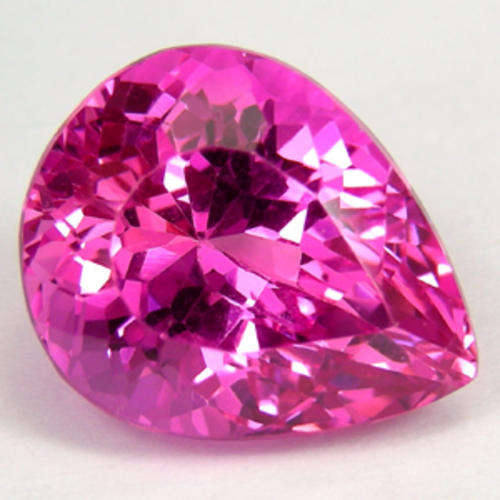 20.28 ct  PERFECT HOT PINK PEAR CUT TOPAZ GEMSTONE