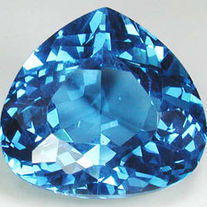 MASSIVE 31.05 ct BEAUTIFUL SWISS BLUE TOPAZ PEAR CUT GEMSTONE