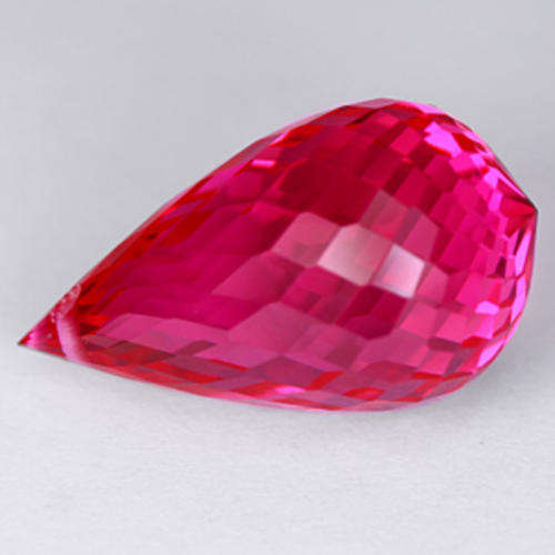 19.27 ct ALLURING TOP PINK RED BRIOLETTE DRILLED TOPAZ  Gemstone