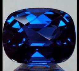 AFRICAN MIDNIGHT BLUE SAPPHIRE CUSHION CUT 3.60 ct Gemstone