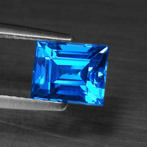 INCREDIBLE 2.5 ct EMERALD CUT TOP CORNFLOWER BLUE AFRICAN SAPPHIRE Gemstone