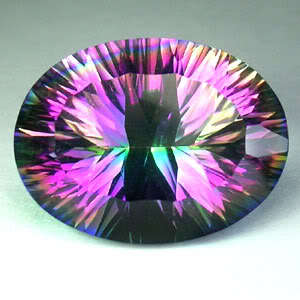 5.70 ct.RAVISHING OVAL MYSTIC TOPAZ  Gemstone