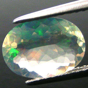 1.29 ct TWINKLE OVAL SUDANESE FIRE OPAL NATURAL GEMSTONE