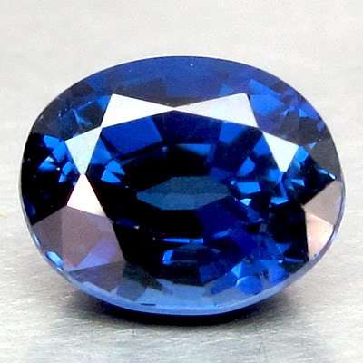 1.76 ct Natural Vivid Blue Oval Faceted cut Sapphire  Gemstone