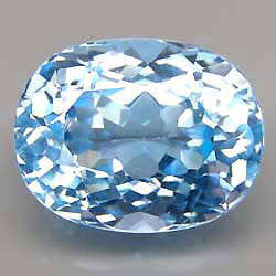 19.56 ct  FULL FIRE~ OVAL CUT TOP SKY BLUE BRAZIL TOPAZ Gemstone