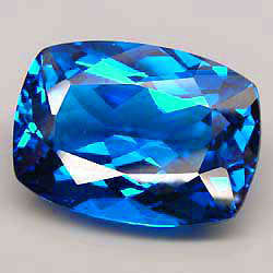 SUPER HUGE 39.72 ct ~ ANTIQUE LONDON BLUE TOPAZ BRAZIL Gemstone