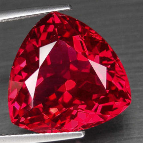 CHARMING 23.6 ct TRILLION FACET CUT RUBY BLOOD RED TOPAZ  Gemstone