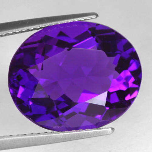 10.46 ct IMPRESSIVE PURPLE OVAL CUT AMETHYST UNHEATED Gemstone