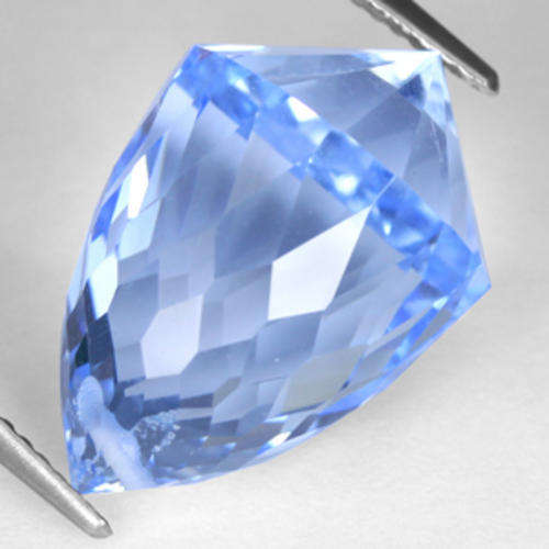 18.41 ct AMAZING CEYLON BLUE BRIOLETTE CUT QUARTZ Gemstone