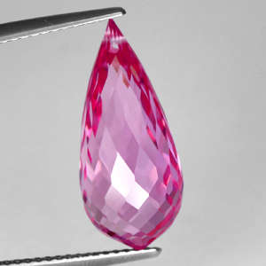 11.10 ct ENCHANTING TOP PINK BRIOLETTE CUT TOPAZ Gemstone