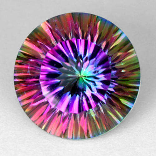 10.40 ct BEAUTIFUL ROUND CUT  RAINBOW MYSTIC TOPAZ Gemstone